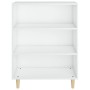 Aparador de madera contrachapada blanco 69,5x32,5x90 cm