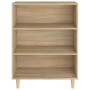 Aparador de madera contrachapada roble Sonoma 69,5x32,5x90 cm