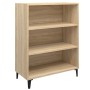Aparador de madera contrachapada roble Sonoma 69,5x32,5x90 cm