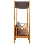 Banco de jardín con toldo madera maciza de acacia de vidaXL, Bancos de jardín - Ref: Foro24-310321, Precio: 202,54 €