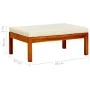 Gartenfußstütze 2 Einheiten massives Akazienholz von vidaXL, Hocker für den Außenbereich - Ref: Foro24-310323, Preis: 84,92 €...