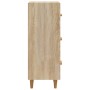 Aparador madera contrachapada color roble Sonoma 34,5x34x90 cm