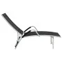 Black textilene and aluminum lounger by vidaXL, Loungers - Ref: Foro24-310521, Price: 130,56 €, Discount: %