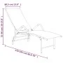Black textilene and aluminum lounger by vidaXL, Loungers - Ref: Foro24-310521, Price: 130,56 €, Discount: %