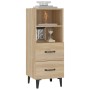 Aparador madera contrachapada color roble Sonoma 34,5x34x90 cm