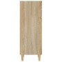 Aparador madera contrachapada roble sonoma 34,5x32,5x90 cm