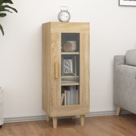 Aparador madera contrachapada color roble Sonoma 34,5x34x90 cm
