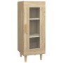 Aparador madera contrachapada color roble Sonoma 34,5x34x90 cm