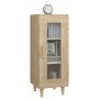 Aparador madera contrachapada color roble Sonoma 34,5x34x90 cm