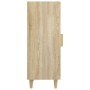 Aparador madera contrachapada color roble Sonoma 34,5x34x90 cm