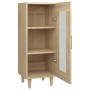 Aparador madera contrachapada color roble Sonoma 34,5x34x90 cm