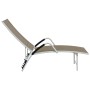 Taupegraue Liege aus Textilene und Aluminium von vidaXL, Liegen - Ref: Foro24-310523, Preis: 133,03 €, Rabatt: %