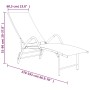 Taupegraue Liege aus Textilene und Aluminium von vidaXL, Liegen - Ref: Foro24-310523, Preis: 133,03 €, Rabatt: %