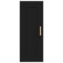 Armario de pared madera de ingeniería negro 35x34x90 cm