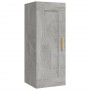 Armario de pared madera de ingeniería gris hormigón 35x34x90 cm