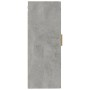 Armario de pared madera de ingeniería gris hormigón 35x34x90 cm