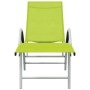 Green textilene and aluminum lounger by vidaXL, Loungers - Ref: Foro24-310524, Price: 107,21 €, Discount: %