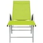 Green textilene and aluminum lounger by vidaXL, Loungers - Ref: Foro24-310524, Price: 106,47 €, Discount: %