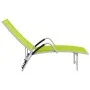 Green textilene and aluminum lounger by vidaXL, Loungers - Ref: Foro24-310524, Price: 106,47 €, Discount: %