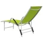 Green textilene and aluminum lounger by vidaXL, Loungers - Ref: Foro24-310524, Price: 106,47 €, Discount: %
