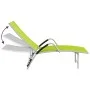 Green textilene and aluminum lounger by vidaXL, Loungers - Ref: Foro24-310524, Price: 106,47 €, Discount: %