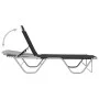 Tumbona de aluminio y textilene negro de vidaXL, Tumbonas - Ref: Foro24-310525, Precio: 140,98 €, Descuento: %