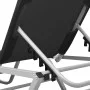 Sonnenliege aus Aluminium und schwarzem Textilene von vidaXL, Liegen - Ref: Foro24-310525, Preis: 140,98 €, Rabatt: %