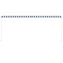 Toldo retráctil 300x150 cm azul y blanco