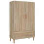 Aparador madera contrachapada roble Sonoma 70x31x115 cm