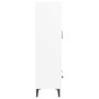 Aparador de madera contrachapada blanco 70x31x115 cm