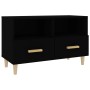 Mueble para TV madera contrachapada negro 80x36x50 cm en Muebles TV | Comprar online en Foro24