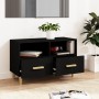 Mueble para TV madera contrachapada negro 80x36x50 cm en Muebles TV | Comprar online en Foro24