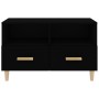 Mueble para TV madera contrachapada negro 80x36x50 cm en Muebles TV | Comprar online en Foro24