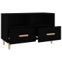 Mueble para TV madera contrachapada negro 80x36x50 cm en Muebles TV | Comprar online en Foro24