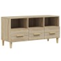 Mueble para TV madera contrachapada color roble 102x36x50 cm en Muebles TV | Comprar online en Foro24