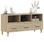 Mueble para TV madera contrachapada color roble 102x36x50 cm en Muebles TV | Comprar online en Foro24