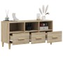 Mueble para TV madera contrachapada color roble 102x36x50 cm en Muebles TV | Comprar online en Foro24