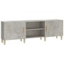 Mueble de TV madera contrachapada gris hormigón 150x30x50 cm en Muebles TV | Comprar online en Foro24