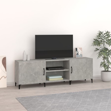 Mueble de TV madera de ingeniería gris hormigón 150x30x50 cm en Muebles TV | Comprar online en Foro24