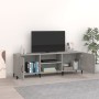 Mueble de TV madera de ingeniería gris hormigón 150x30x50 cm en Muebles TV | Comprar online en Foro24