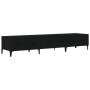 Mueble de TV madera contrachapada negro 150x34,5x30 cm en Muebles TV | Comprar online en Foro24