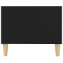 Mesa de centro madera contrachapada negro 102x50x40 cm