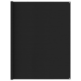 Alfombra de tienda de campaña negro 250x450 cm