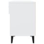 Mueble zapatero madera contrachapada blanco 102x35x55 cm