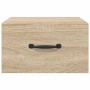Mesitas de noche de pared 2 uds color roble Sonoma 35x35x20 cm
