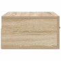 Mesitas de noche de pared 2 uds color roble Sonoma 35x35x20 cm