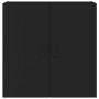 Armario de pared madera contrachapada negro 60x31x60 cm
