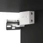 Armario de pared madera contrachapada negro 60x31x60 cm