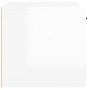 Armario pared madera contrachapada blanco brillo 60x36,5x35 cm