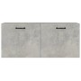 Armario de pared madera ingeniería gris hormigón 80x36,5x35 cm